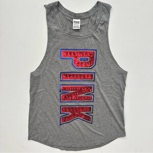 PINK Victoria's Secret Gray Tank Top Size S Women